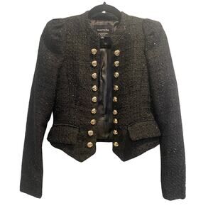 Shopping Bag Atelier Production Creation (APC) Black Tweed Bolero-Style Jacket M